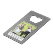 Grappige Spectickles Medische Gezondheid Creditkaart Flessenopener (Voorkant Gekanteld)