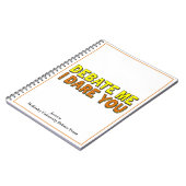 Grappige Speech en Debat Team Custom School Notitieboek (Linkerzijde)