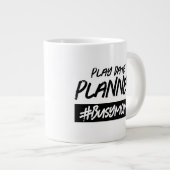 Grappige speeldatum Planner Hashtag Drukke Mam Grote Koffiekop (Voorkant rechts)