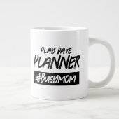Grappige speeldatum Planner Hashtag Drukke Mam Grote Koffiekop (Rechts)