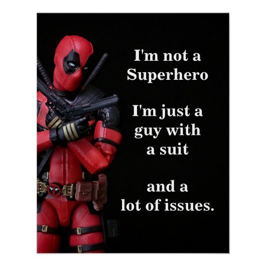 Grappige Speelgoed-fotografie Anti-Hero Perfect Poster (Voorkant)