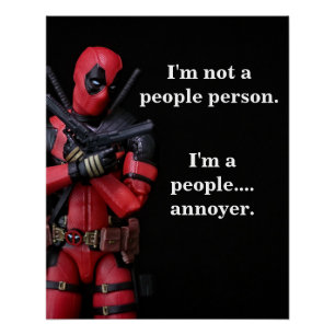 Grappige Speelgoed-fotografie Anti-Hero Perfect Poster