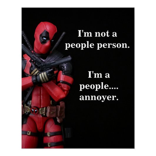 Grappige Speelgoed-fotografie Anti-Hero Perfect Poster (Voorkant)