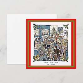 Grappige speelgoedwinkel chaos vintage Kerstman ko Kaart