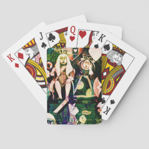 Grappige Speelkaart Koning Koningin Pokerkaarten