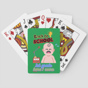 grappige speelkaarten "BACK TO SCHOOL"