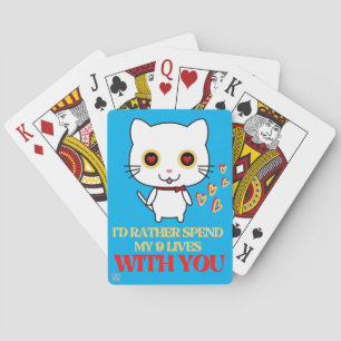 grappige speelkaarten "CUTE CAT"