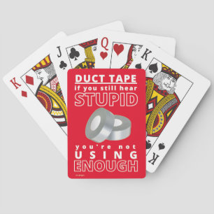 grappige speelkaarten "DUCT TAPE...2"