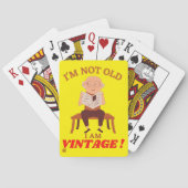 grappige speelkaarten "IK BEN NIET OUD..." (Achterkant)