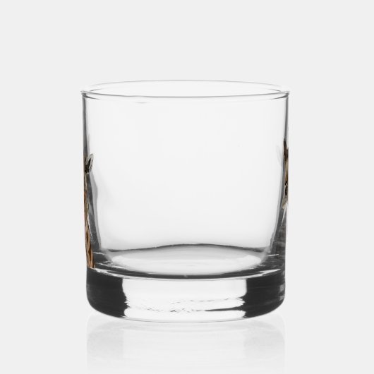 Grappige speelse Giraffe Whisky Glas (Rechts)