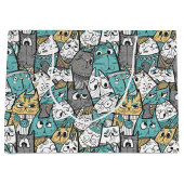 Grappige speelse katten groot cadeauzakje (Voorkant)