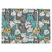 Grappige speelse katten groot cadeauzakje (Achterkant)