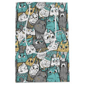 Grappige speelse katten medium cadeauzakje (Voorkant)