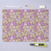 Grappige speelse katten tissuepapier (Craft)