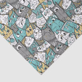 Grappige speelse katten tissuepapier (Detail)