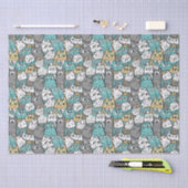 Grappige speelse katten tissuepapier (Craft)