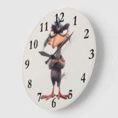 Grappige speelse vogel grote klok (Hoek)