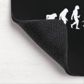 Grappige Speler Evolutie Theorie Badminton Muismat (Hoek)