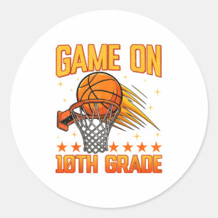 Grappige spelletjes op 10e klas basketbal eerste d ronde sticker