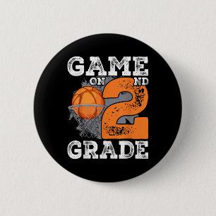 Grappige Spelletjes Op Tweede Klas Basketbal Eerst Ronde Button 5,7 Cm