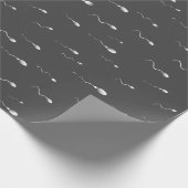 Grappige sperma afdrukken vruchtbaarheid kliniek cadeaupapier (Hoek)