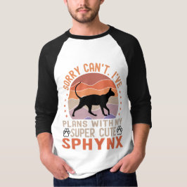 Grappige Sphynx Eigenaar Hebben Plannen Met Sphynx T-shirt