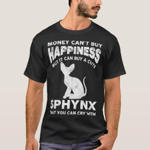 Grappige Sphynx Kat Liefhebber Geld Cant Kopen Gel T-shirt