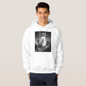 Grappige Sphynx Kat Selfie Ufo Alien Ontvoering Ar Hoodie (Voorkant volledig)