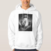 Grappige Sphynx Kat Selfie Ufo Alien Ontvoering Ar Hoodie (Voorkant)