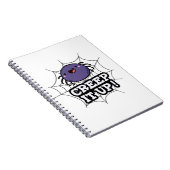 Grappige Spider Puntjes Shirt Notitieboek (Rechterzijde)