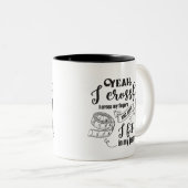 grappige spijkerbroek tweekleurige koffiemok (Voorkant rechts)