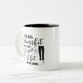 grappige spijkerbroek tweekleurige koffiemok (Voorkant links)