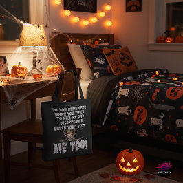 Grappige Spin Revenge Halloween Tote Bag