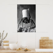 Grappige spin toiletpapier rol badkamer kunstprint poster (Keuken)