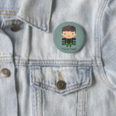 Grappige Spinnen Jongens Kostuum Halloween Knop Ronde Button 5,7 Cm (In situ)