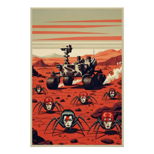 Grappige Spinnen van Mars Perfect Poster