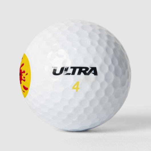 Grappige Splat gepersonaliseerde golfbal Golfballen (Logo)