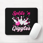 Grappige Splits n Giggles Bowling Team Lieve Bowle Muismat (Met muis)