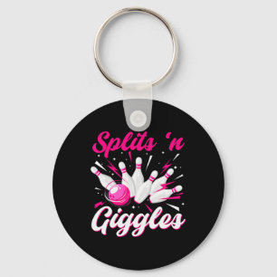 Grappige Splits n Giggles Bowling Team Lieve Vrouw Sleutelhanger