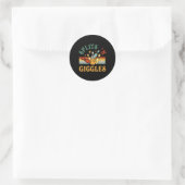 Grappige Splits n Giggles Bowling Team Mannen Vrou Ronde Sticker (Tas)