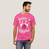 Grappige splitsingen N Giggles Bowling Bowling Bal T-shirt (Voorkant volledig)