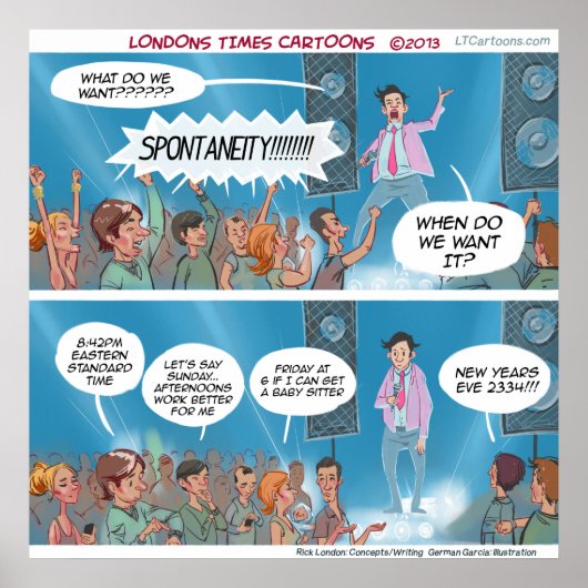 Grappige Spontaniteitscoach Poster (Voorkant)