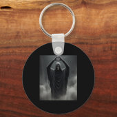 Grappige spook hart handen eng gezicht halloween sleutelhanger (Voorkant)