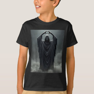 Grappige spook hart handen eng gezicht halloween t-shirt