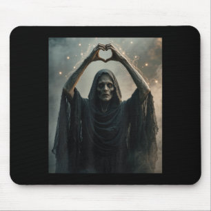 Grappige spook hart handen eng gezicht horror post muismat