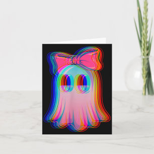 Grappige Spook Trippy Vaporwave Halloween Techno R Kaart