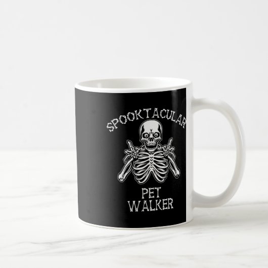 Grappige Spooktacular Pet Walker Halloween Koffiemok (Rechts)