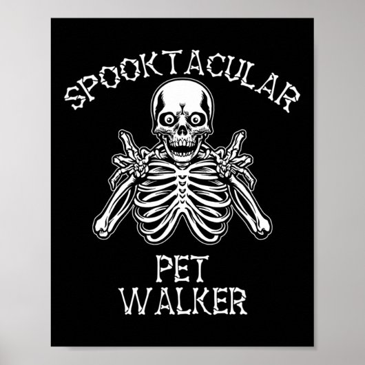 Grappige Spooktacular Pet Walker Halloween Poster (Voorkant)