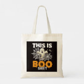 Grappige spookwoordspeling Dit is een boekenblad Tote Bag (Achterkant)