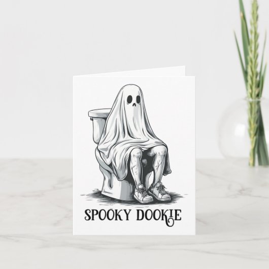 Grappige Spooky Dookie Onvolwassen Halloween Kaart (Voorkant)